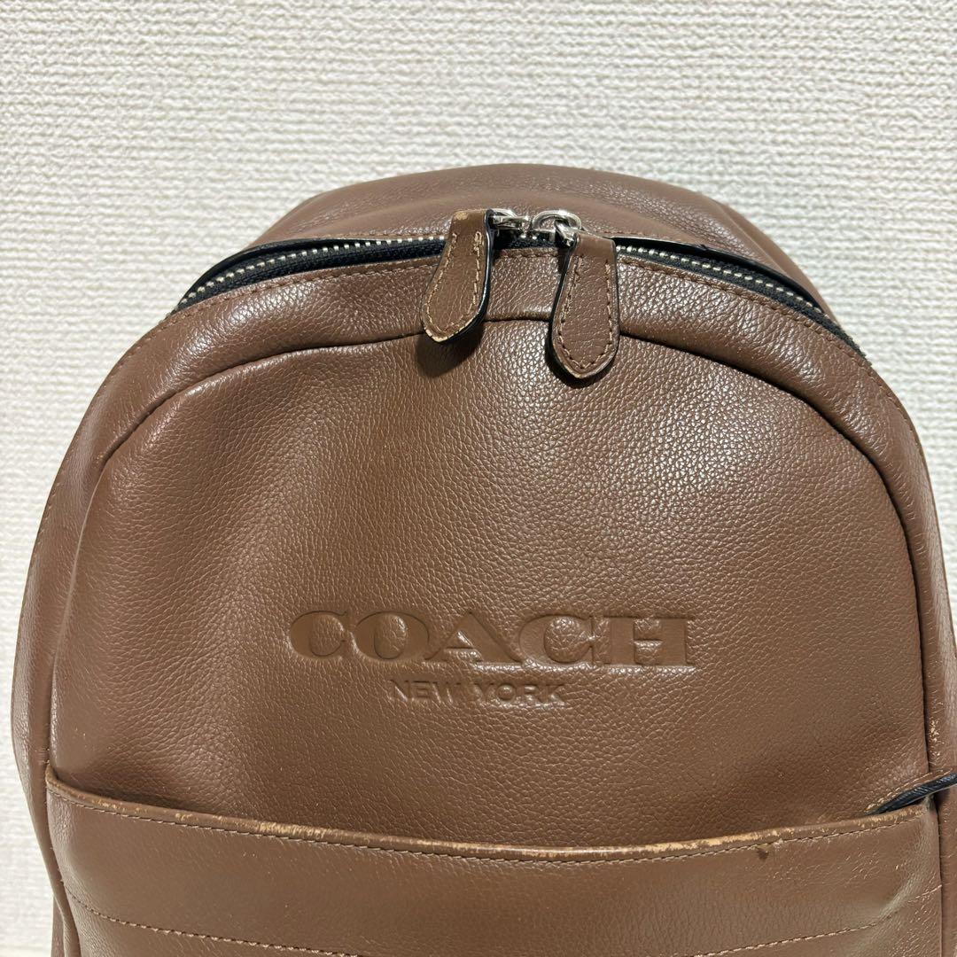 コーチ リュック バックパック ブラウン レザー F54135 54135