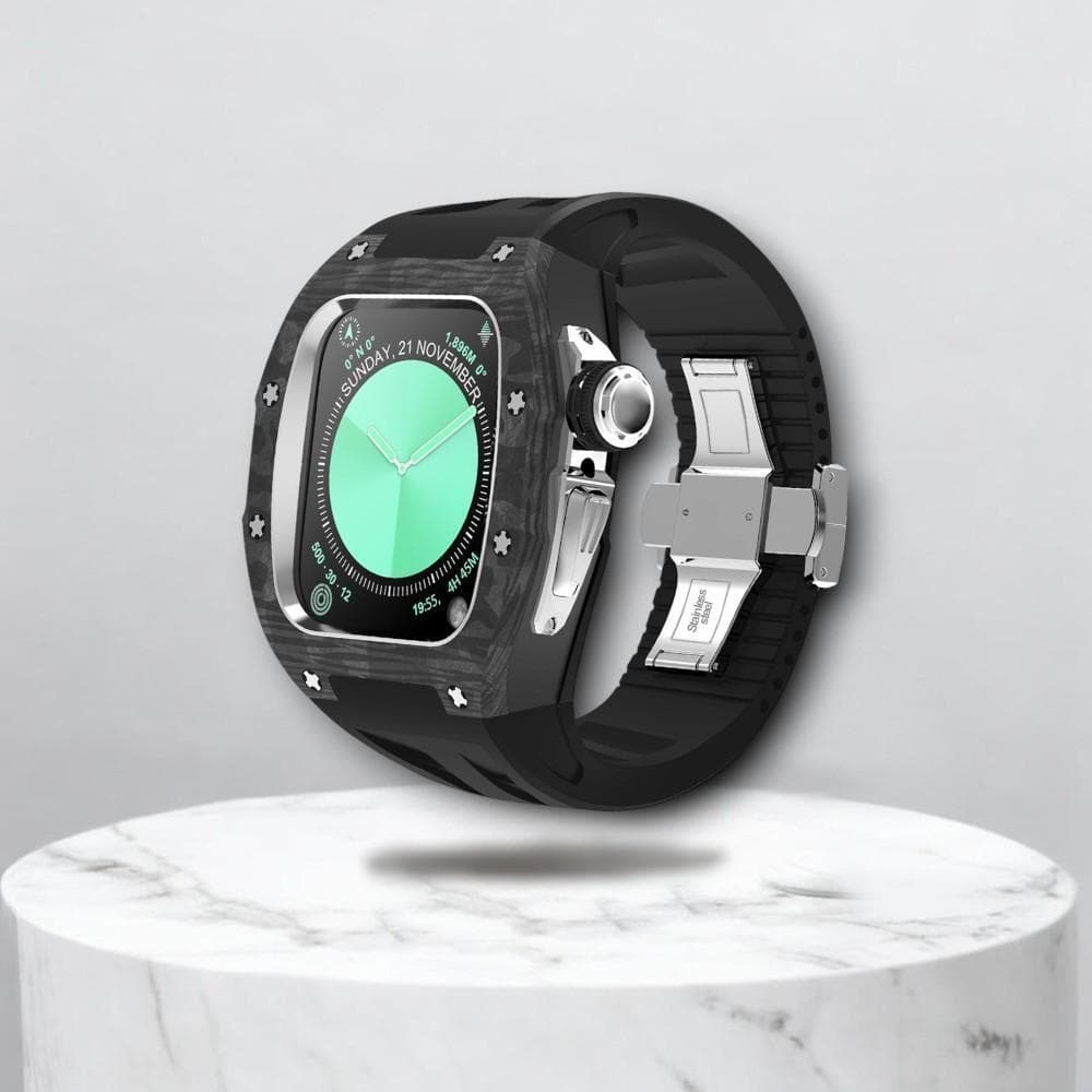 Applewatch Case Carbon Racing 時計 46