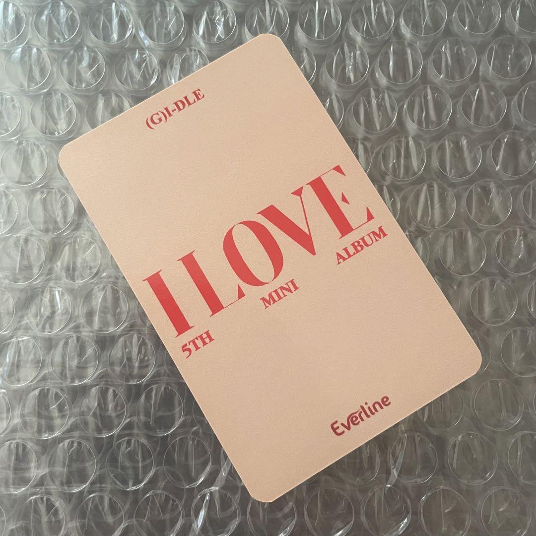 【ふるさと割】 G)I-DLE メルカリ - ヨントン特典 LOVE I Everline トレカ ウギ アイドル