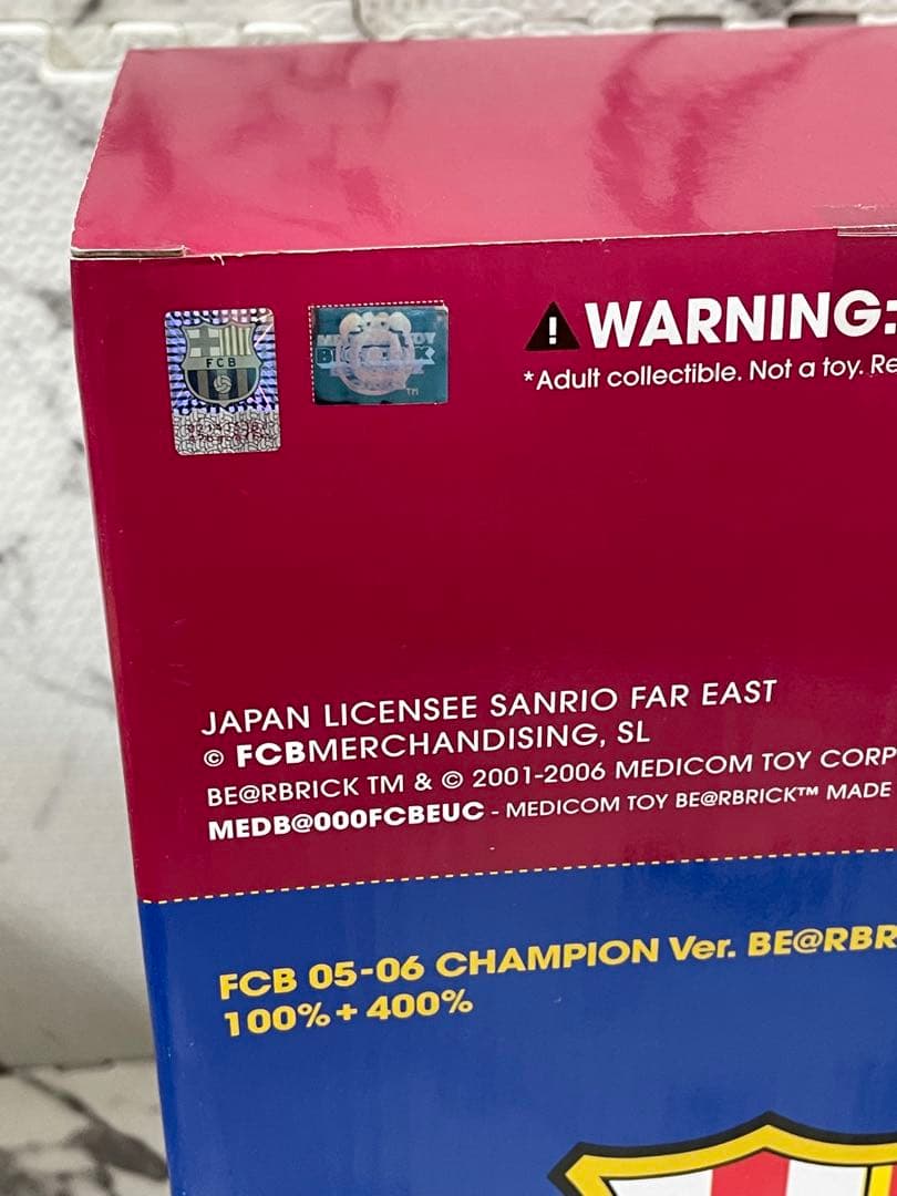 BE RBRICK 400%×FCバルセロナ 未開封 ベアブリックBE@RBRICK YUZUMIYA_COM