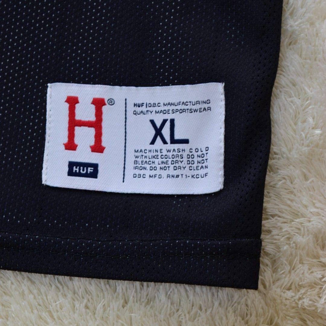 ハフ ハーフコートリバーシブルジャージ XL 白 ユニフォーム リバーシブル