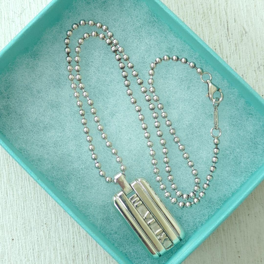 TIFFANY ティファニー アトラス プレート ネックレス シルバー925 画像2