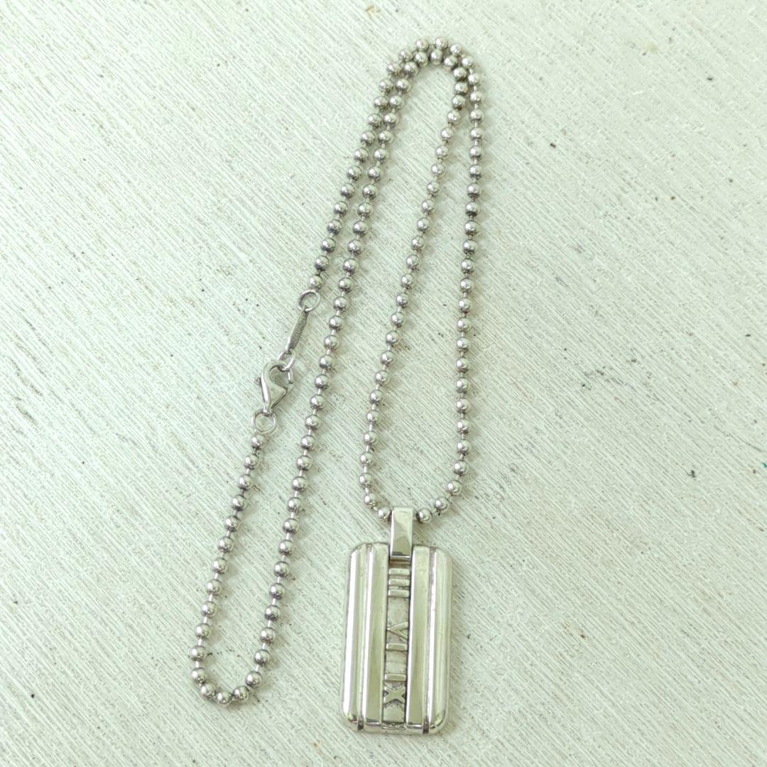 TIFFANY ティファニー アトラス プレート ネックレス シルバー925 画像3