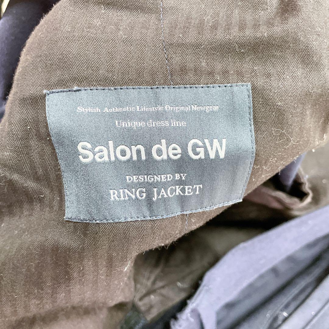 【希少】salon de gw ring jacket ネイビー　3Bスーツ　M