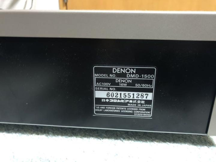 大得価定番 MDデッキ DENON DMD-1500 ジャンク オーディオ レコーダー 6BucM-m67479450413 2022品質保証