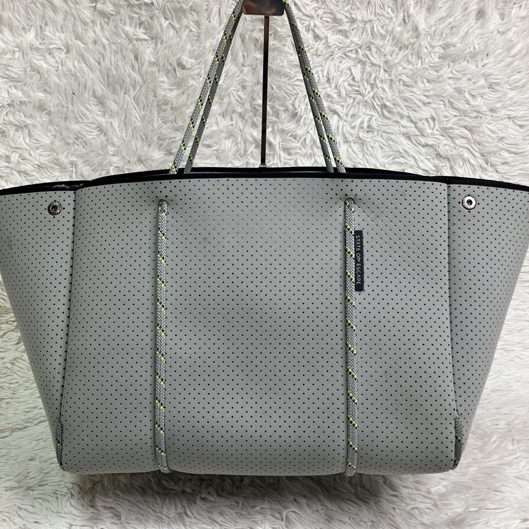 人気✨STATE OF ESCAPE トートバッグ　カーキ　マザーバッグ