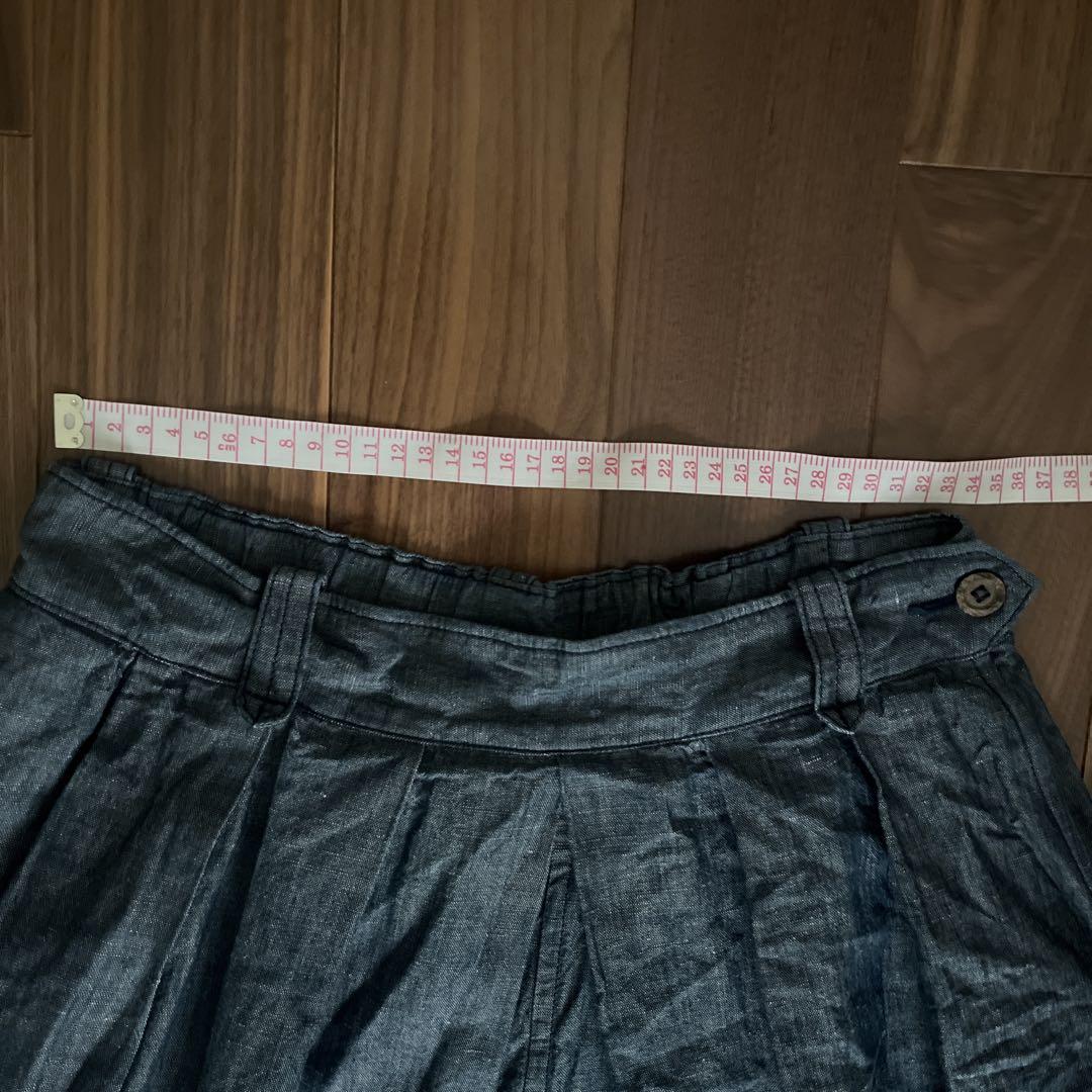45R 綿麻瑠璃ダンガリーのブルマパンツ