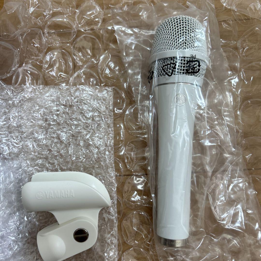 YAMAHA ヤマハ　ダイナミックマイクロフォン　ホワイト　YDM707 白