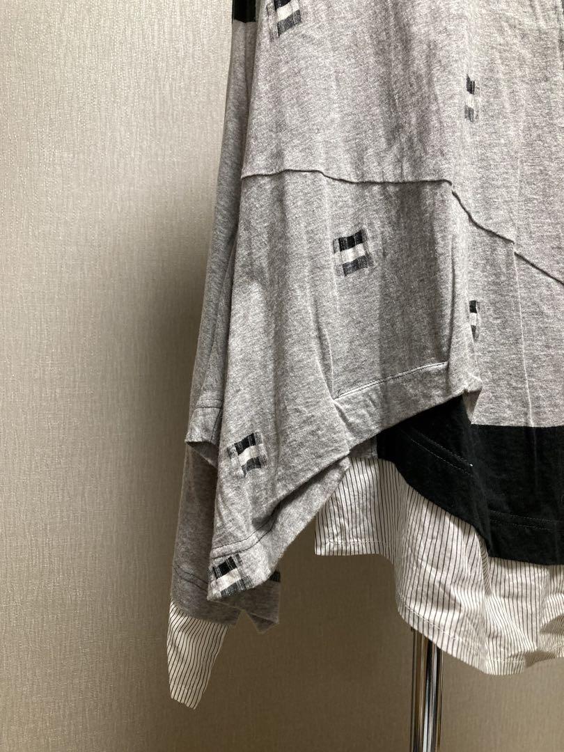 センソユニコ慈雨ジウチュニックトップスカットソー袖なし