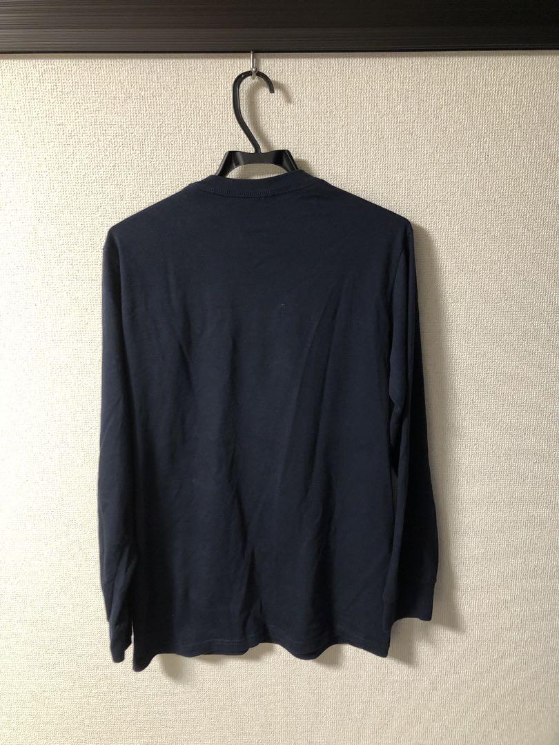 ★美品★supreme シュプリーム ロンT S ネイビー