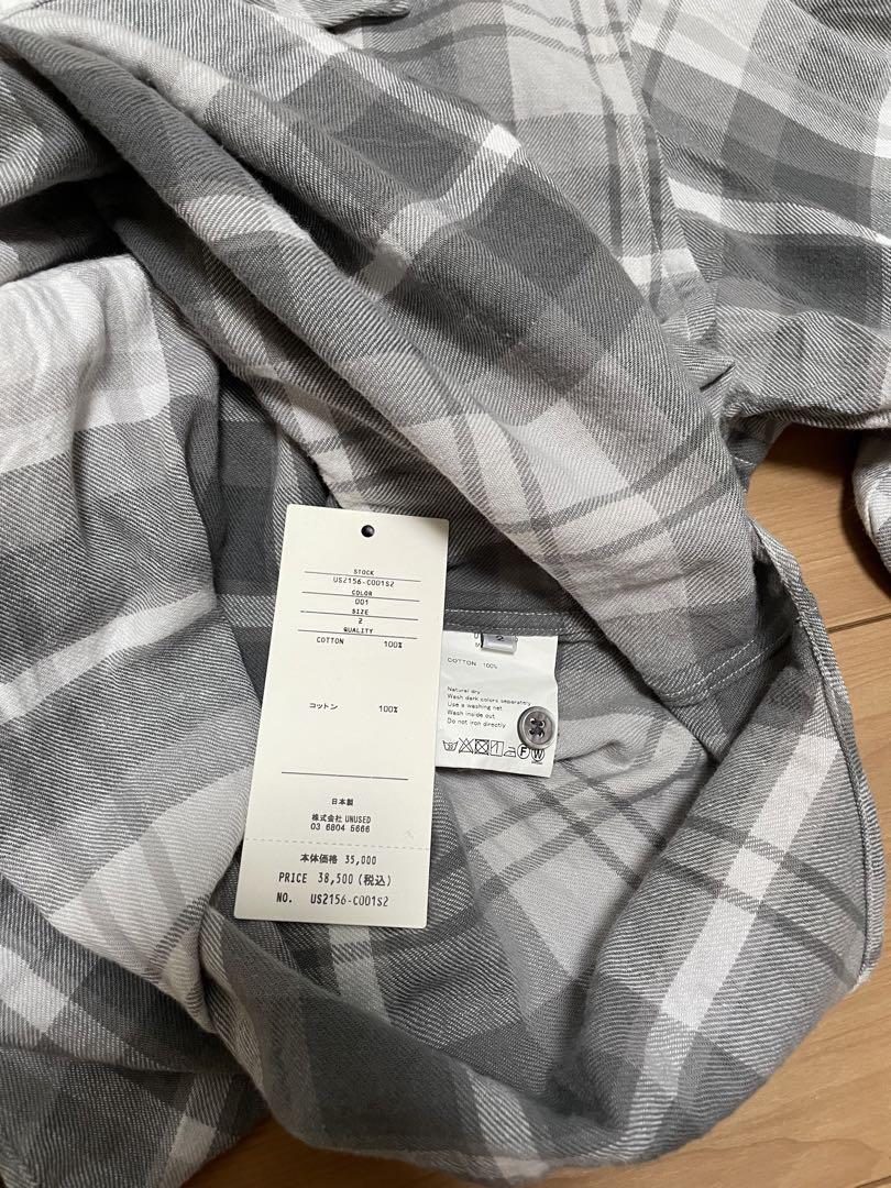 unused FRINGE L/S BIG CHECK SHIRT