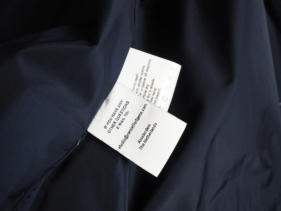 美品24SS CAMIEL FORTGENS ワーカー ジャケット 紺301P△