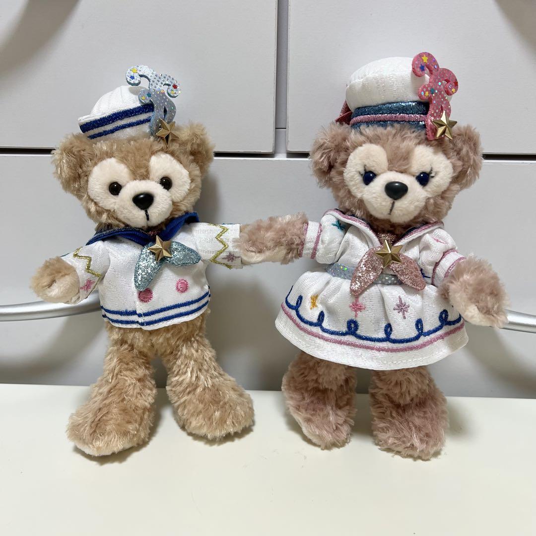 タイムトゥシャイン　ぬいぐるみバッジ　ディズニー　ダッフィー　シェリーメイ ダッフィー・シェリーメイのぬいぐるみバッジ！「東京ディズニー