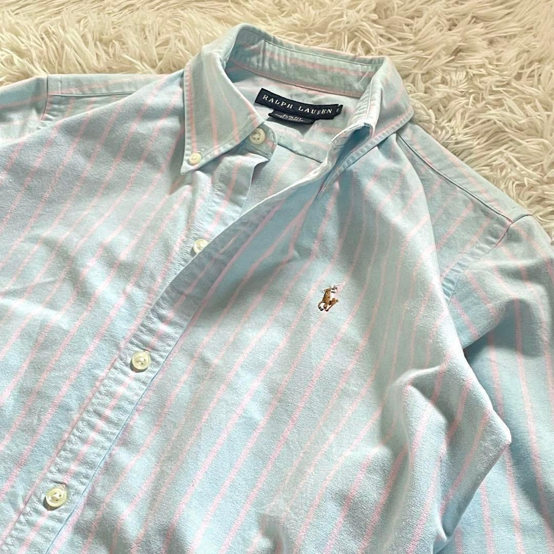 RALPH LAUREN ストライプシャツ オクスフォード マルチ 90s