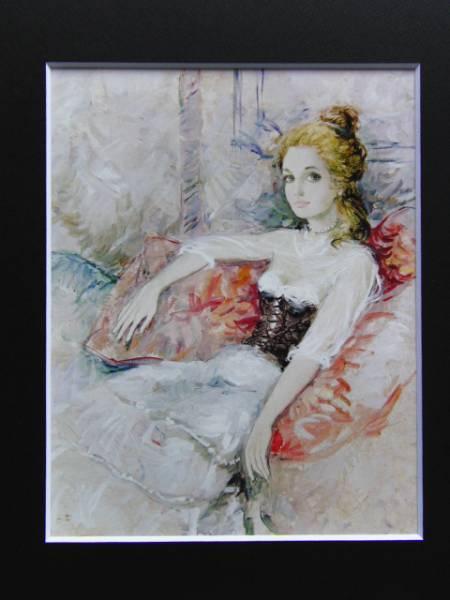 B・シャロワ、クッション、日本未発売・限定画集画、額付 絵画