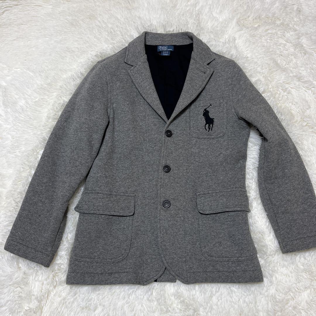 【美品】ラルフローレン キッズ ジャケット フォーマル グレー 140-150