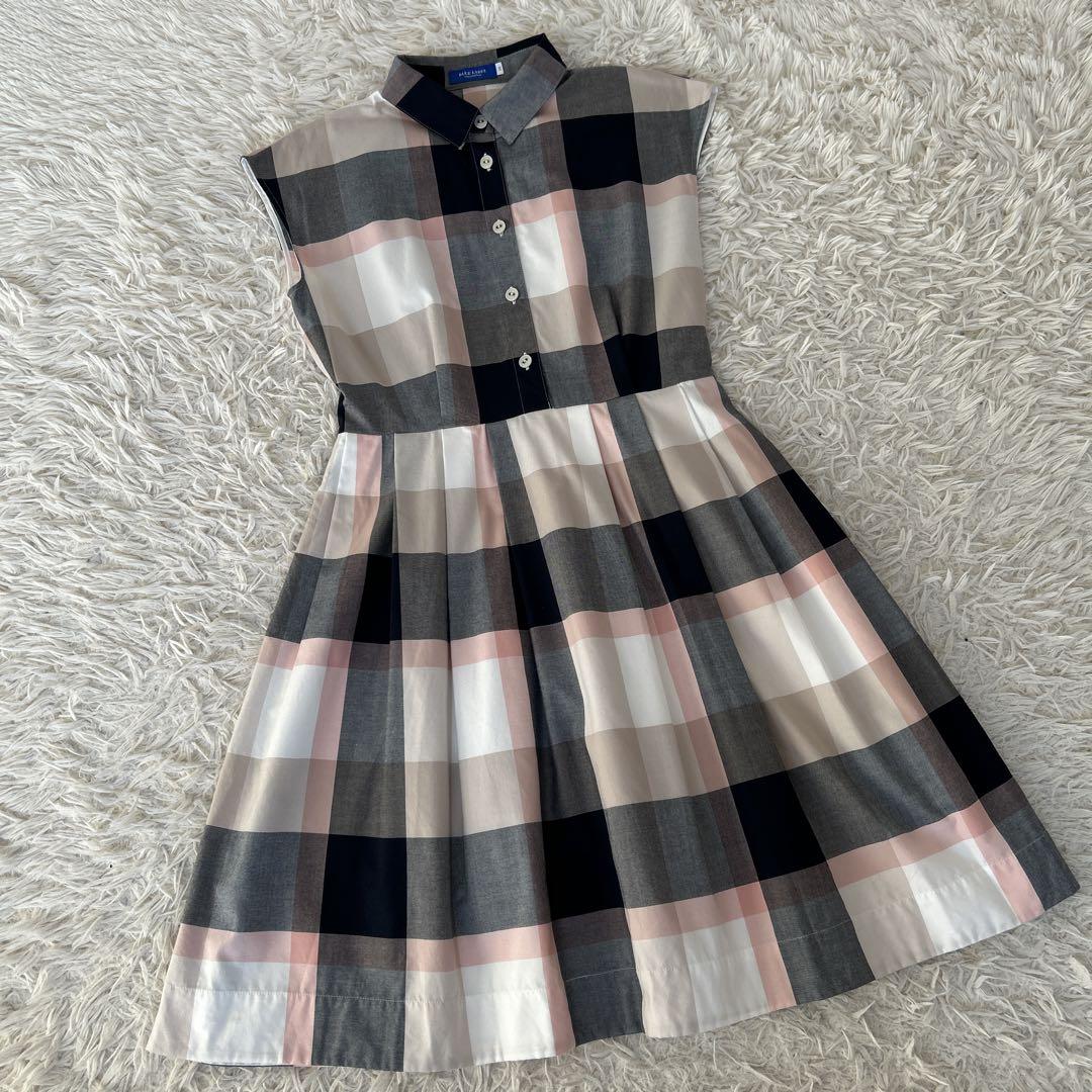 美品　ブルーレーベル クレストブリッジ チェック ワンピース BURBERRY