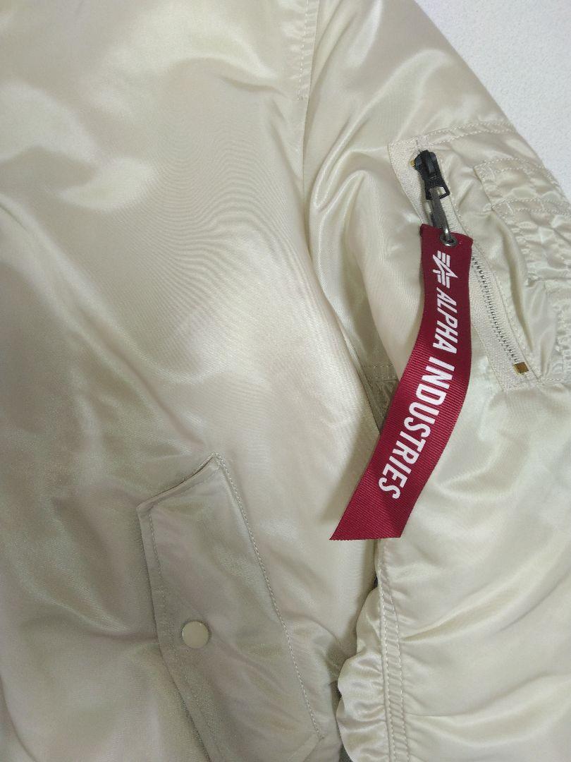 ALPHA INDUSTRIES MA-1 フライトジャケット Mライムストーン