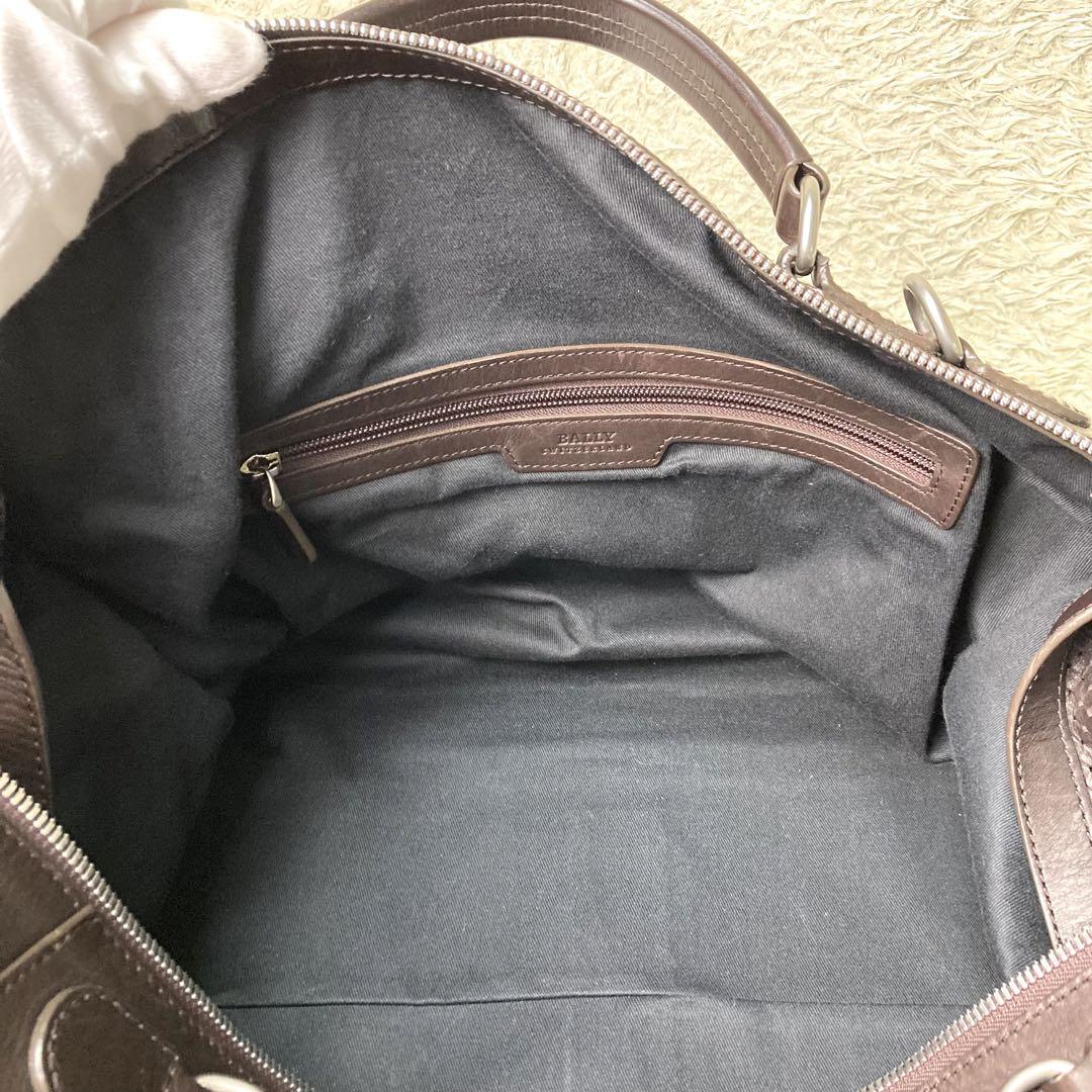 『美品』BALLY バリー　ボストンバッグ 2way パンチングレザー　大容量