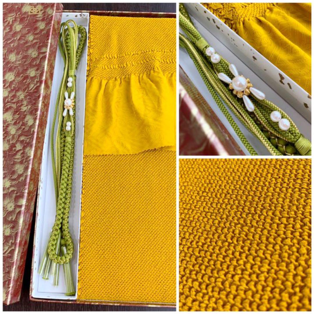 振袖用 正絹 総絞り帯揚げ 帯締め セット aljaser.com.bh