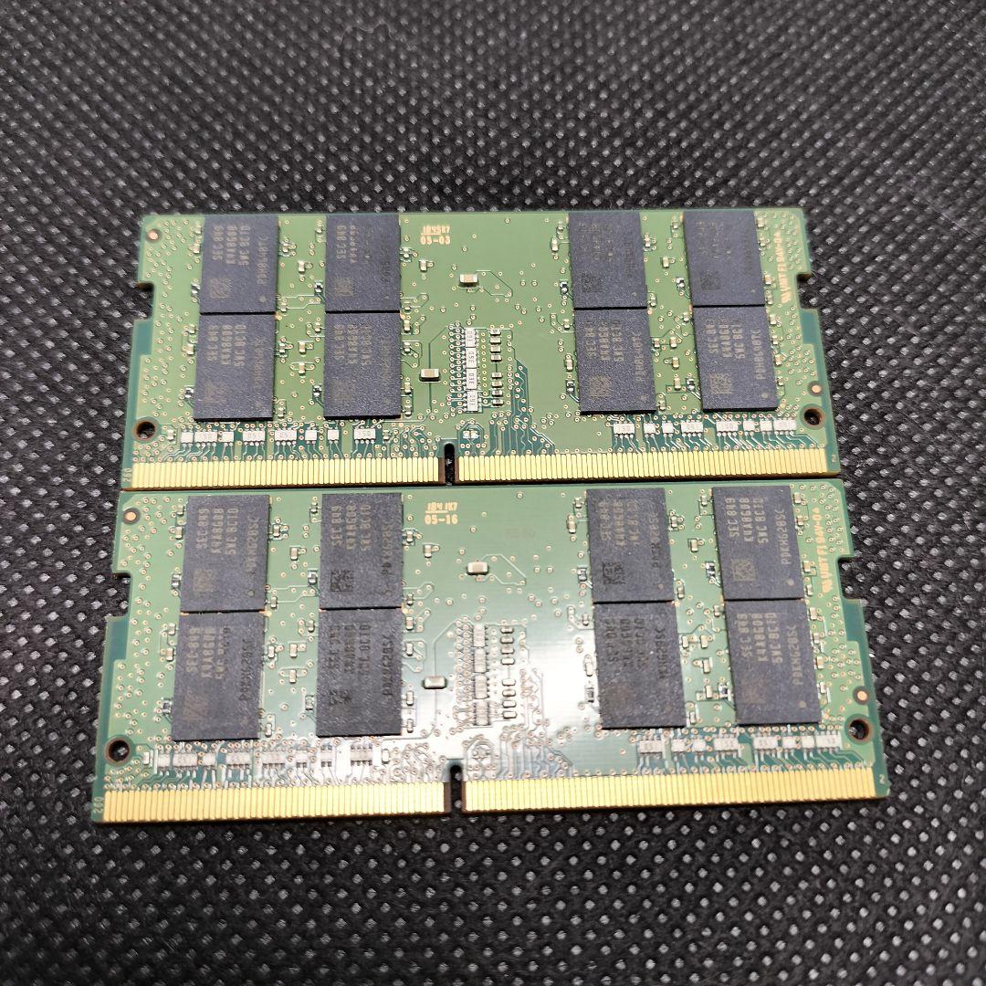 SAMSUNG　DDR4　PC4-2666V　 32GB　BIOS確認済　メモリ