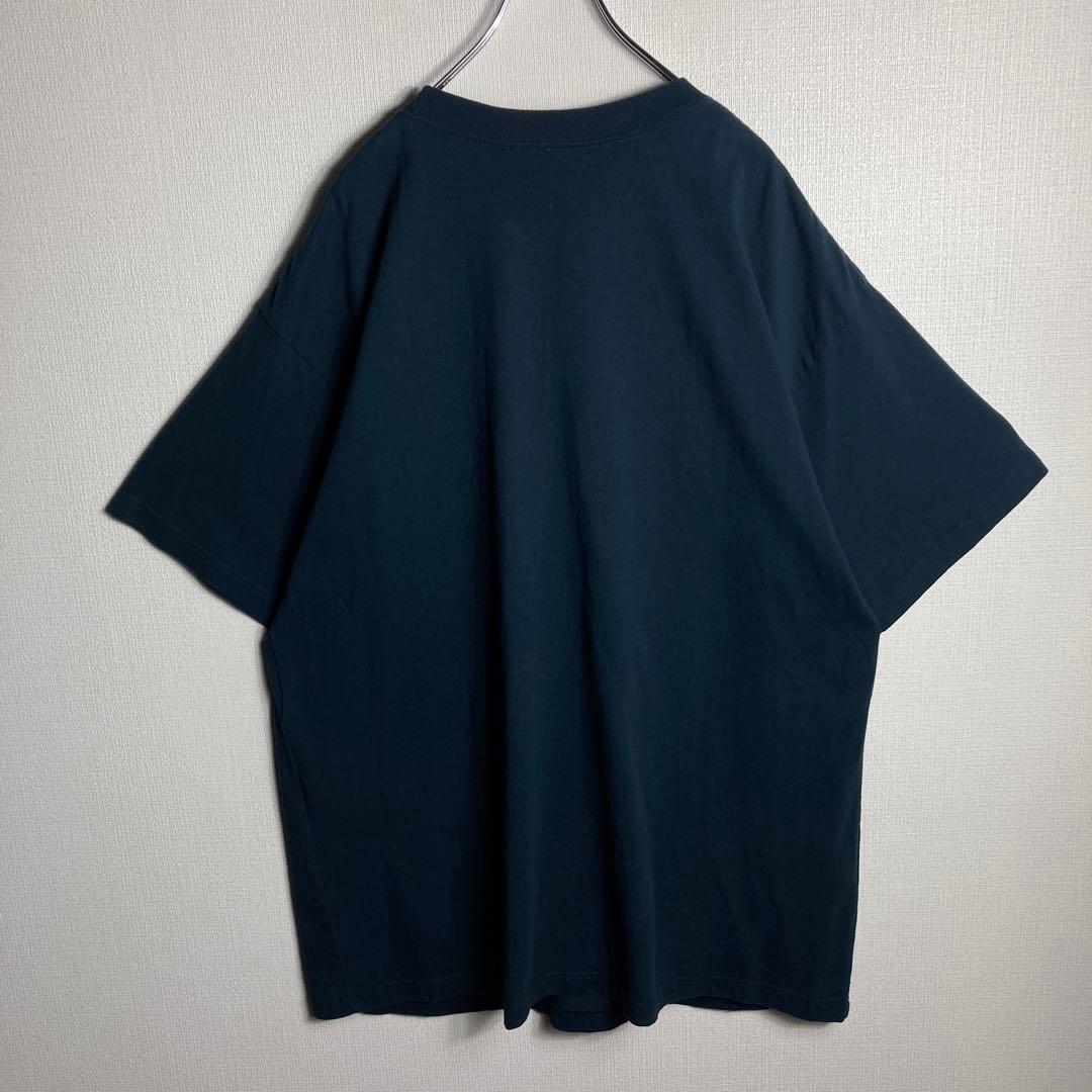【美品】バレンシアガ　センター刺繍ロゴTシャツ　EST1917　紺　ネイビー. 美品】バレンシアガ センター刺繍ロゴTシャツ EST1917 紺 ネイビー