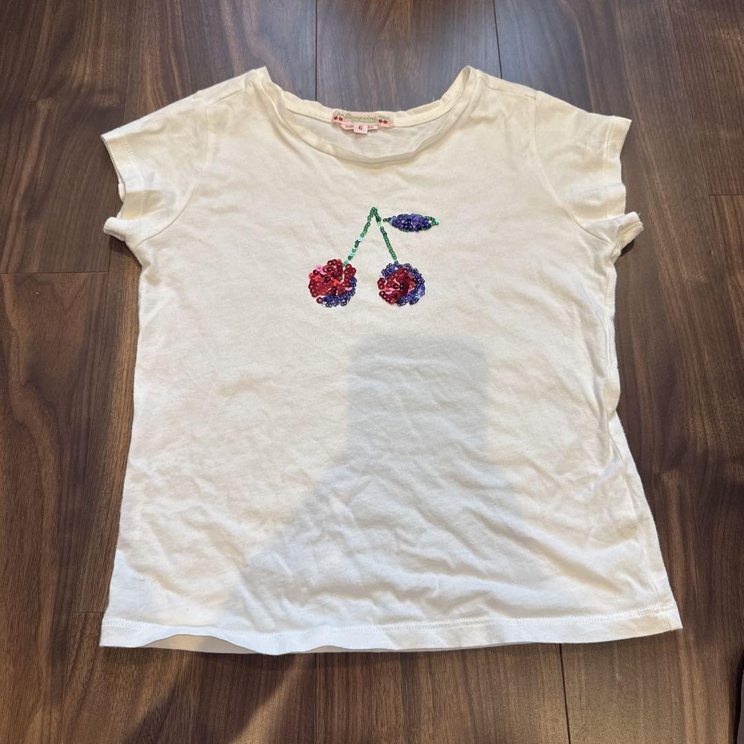 新品✨ボンポワン チェリーTシャツ Bon point 8a
