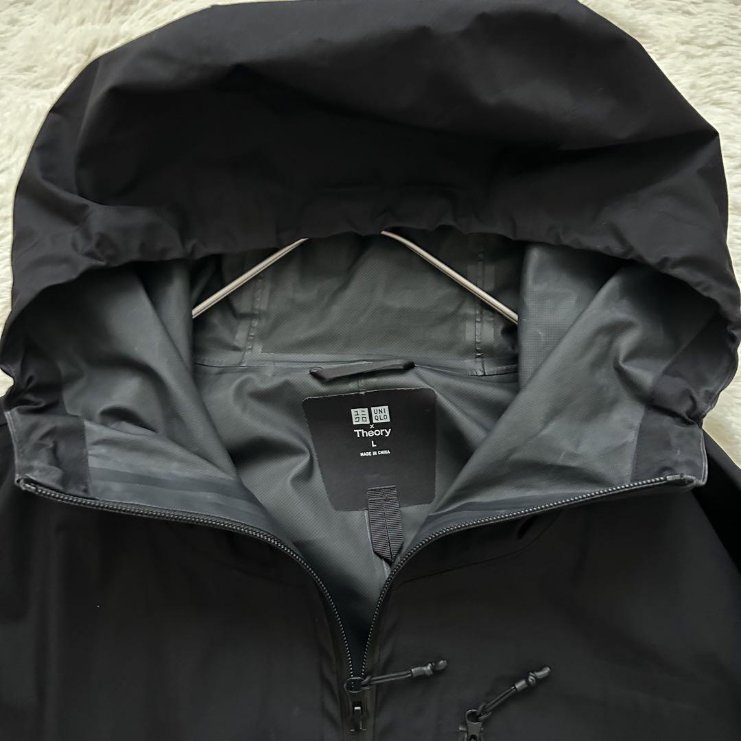 UNIQLO×theory ユニクロ×セオリー　ブロックテックコート　黒　L