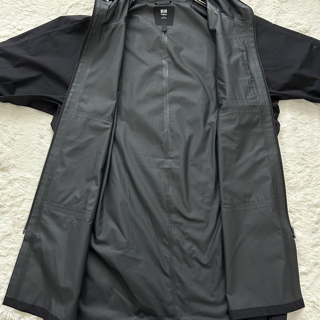 UNIQLO×theory ユニクロ×セオリー　ブロックテックコート　黒　L
