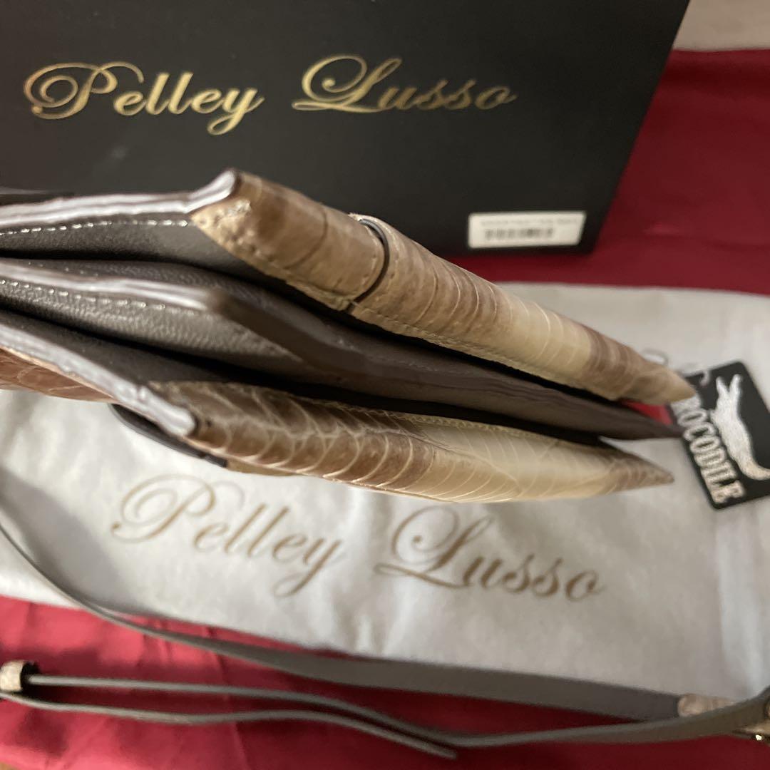 極美品△Pelley Lusso ペレリールッソ クロコダイルレザー 2WAY