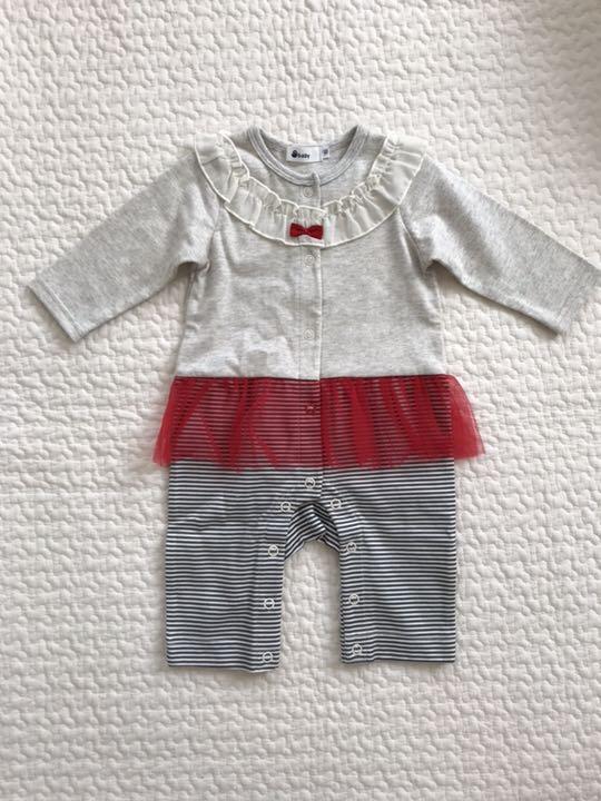 メルカリ カバーオール 70 女の子 ロンパース 1 300 中古や未