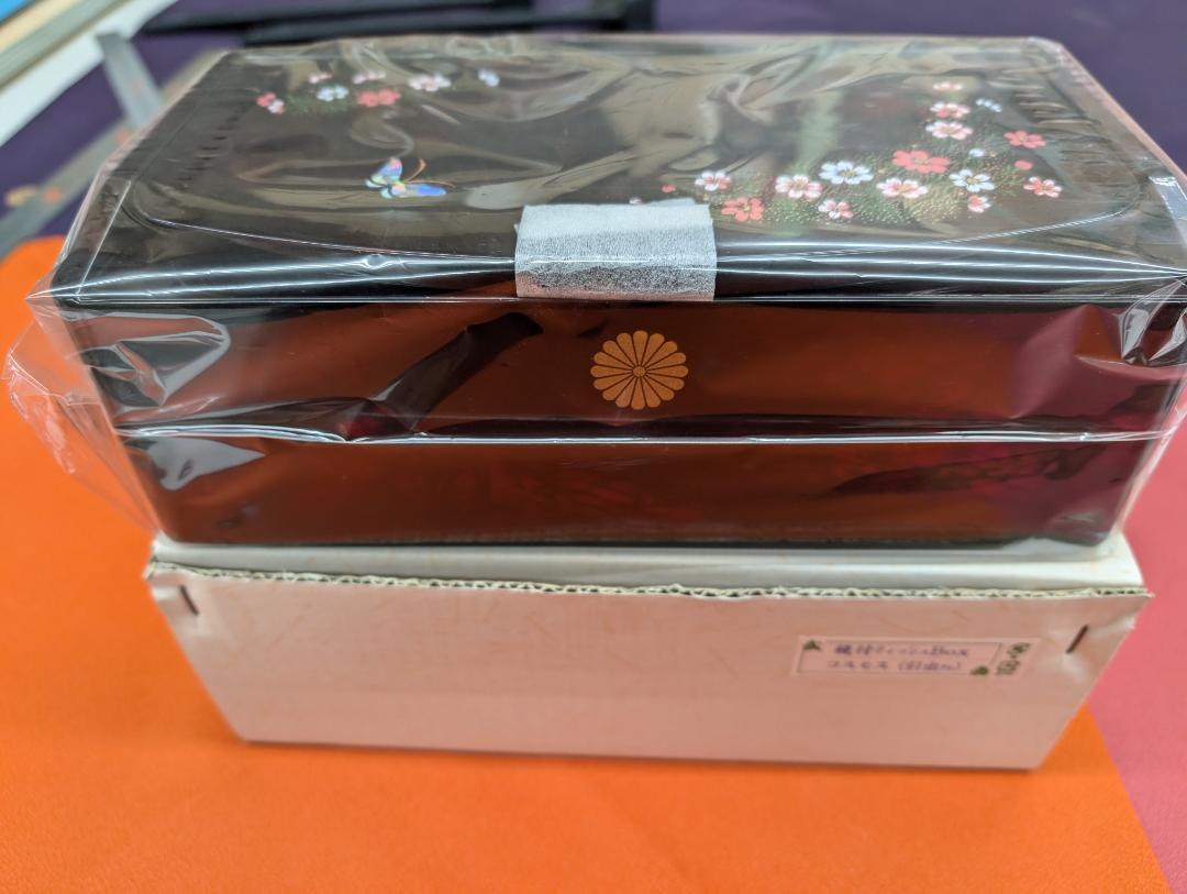 10個セット　鏡付きティッシュBOX 135X260X90㎜　叙勲記念贈答用