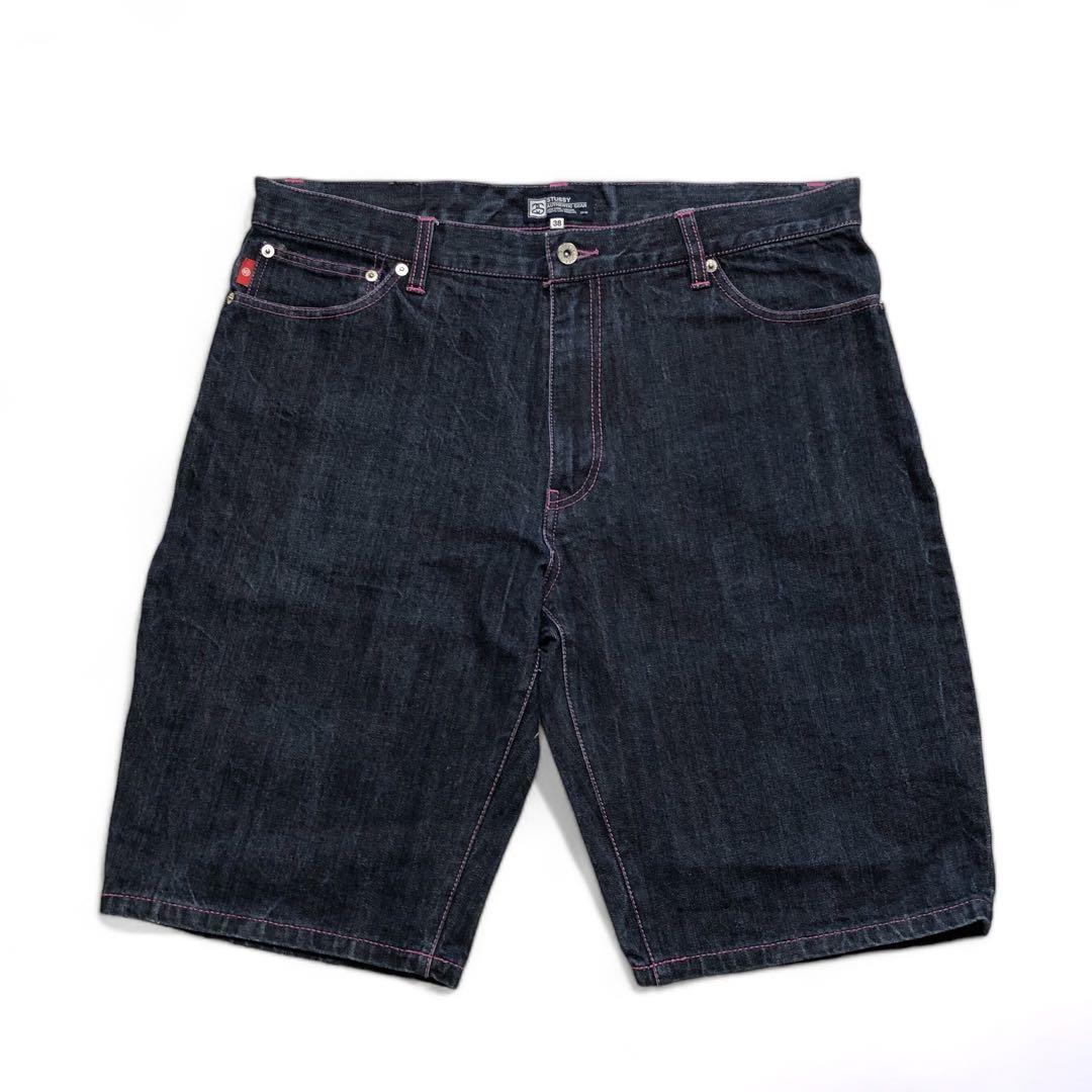 STUSSY デニム ステッチ ハーフパンツ ROUGH&RUGGED 周年限定 パンツ STUSSY デニム ステッチ ハーフパンツ ROUGH&RUGGED 周年限定 パンツ