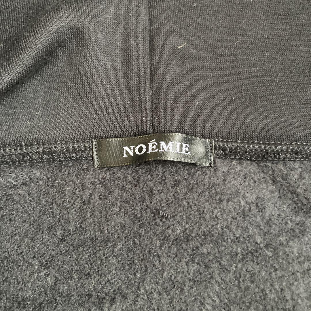 NOEMIE うさ耳フードパーカー パーカー ウサ耳 ブラック 黒