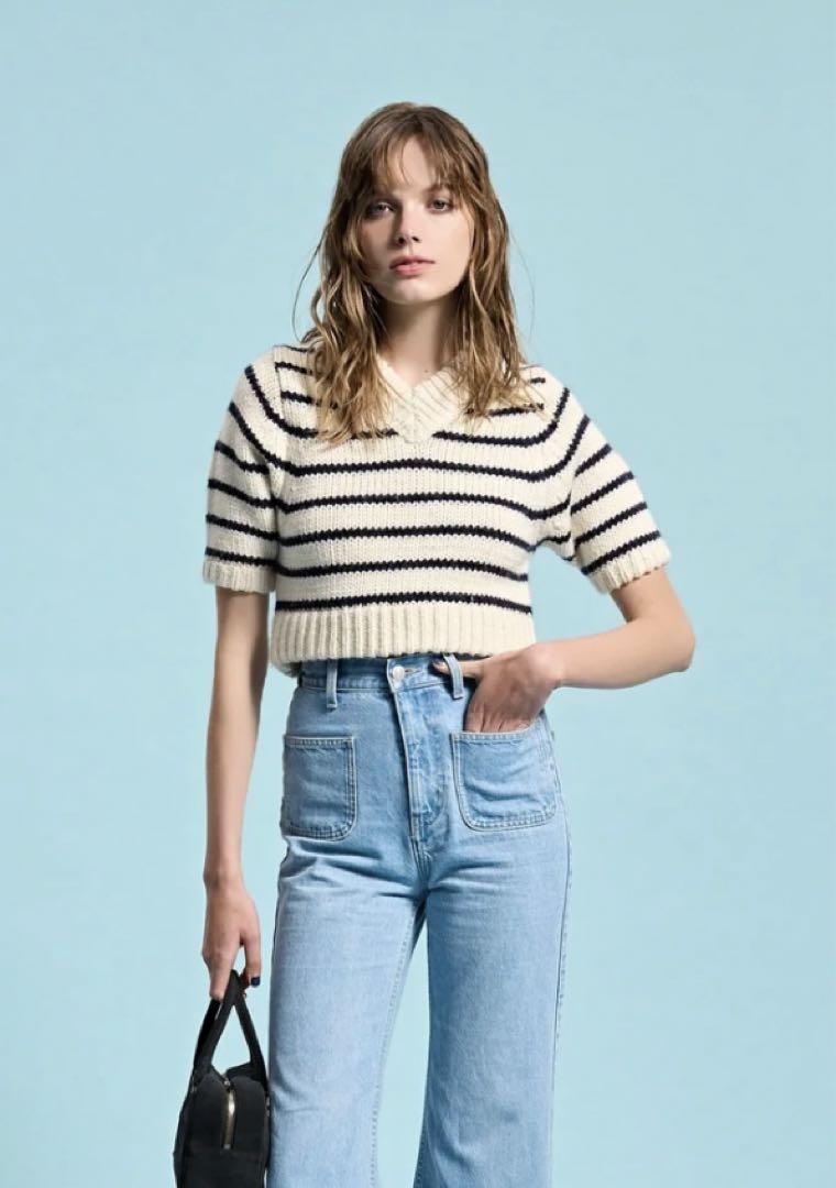 トップス THE TOE Baklava Crop Knit