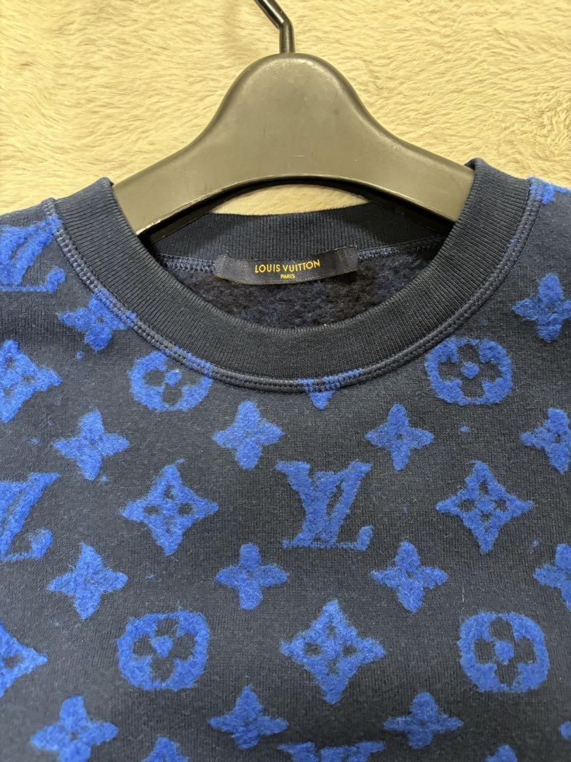 美品 Louis Vuitton モノグラムジャガードクルーネックスウェット M