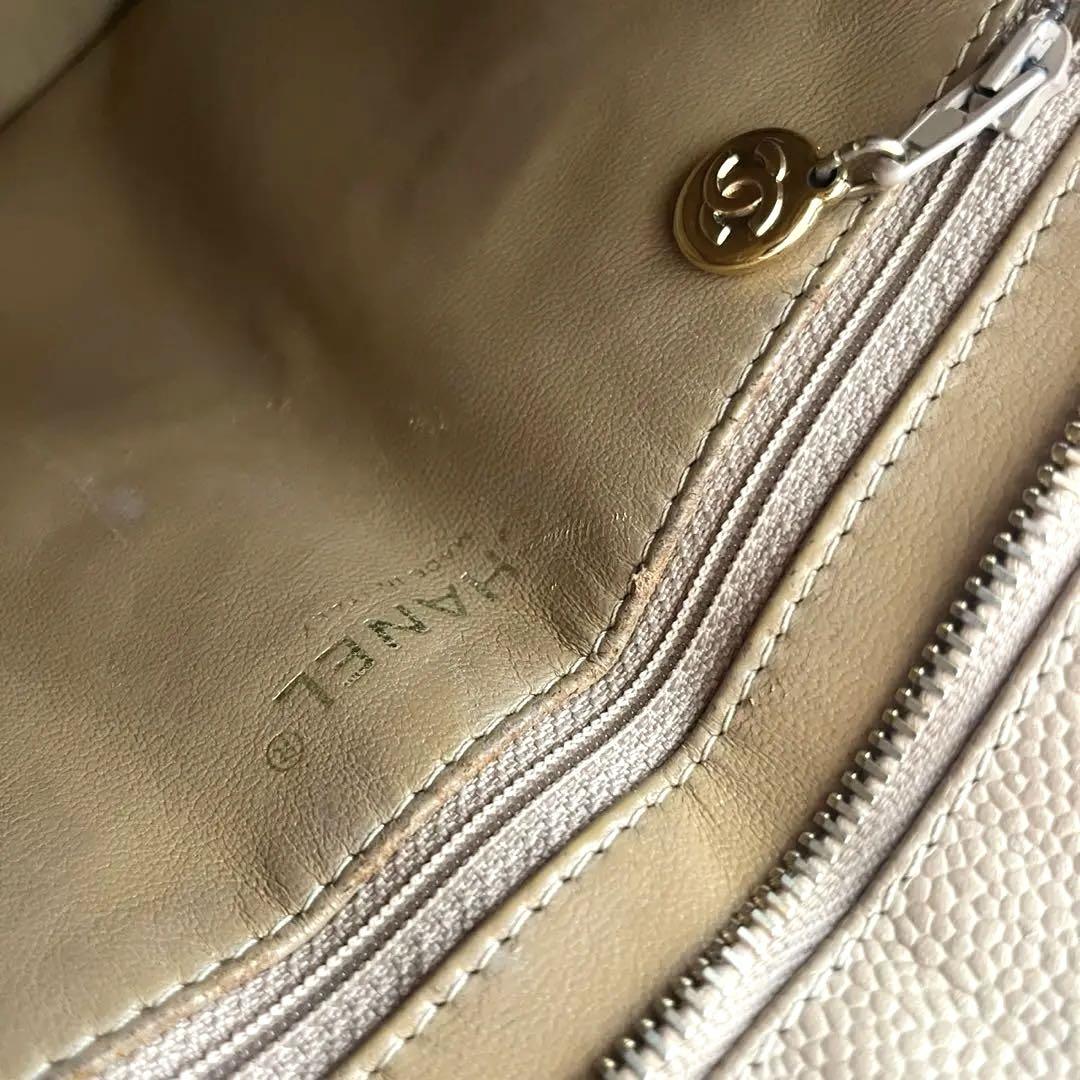 シャネル CHANEL 復刻トート キャビアスキン トートバッグ ハンドバッグ