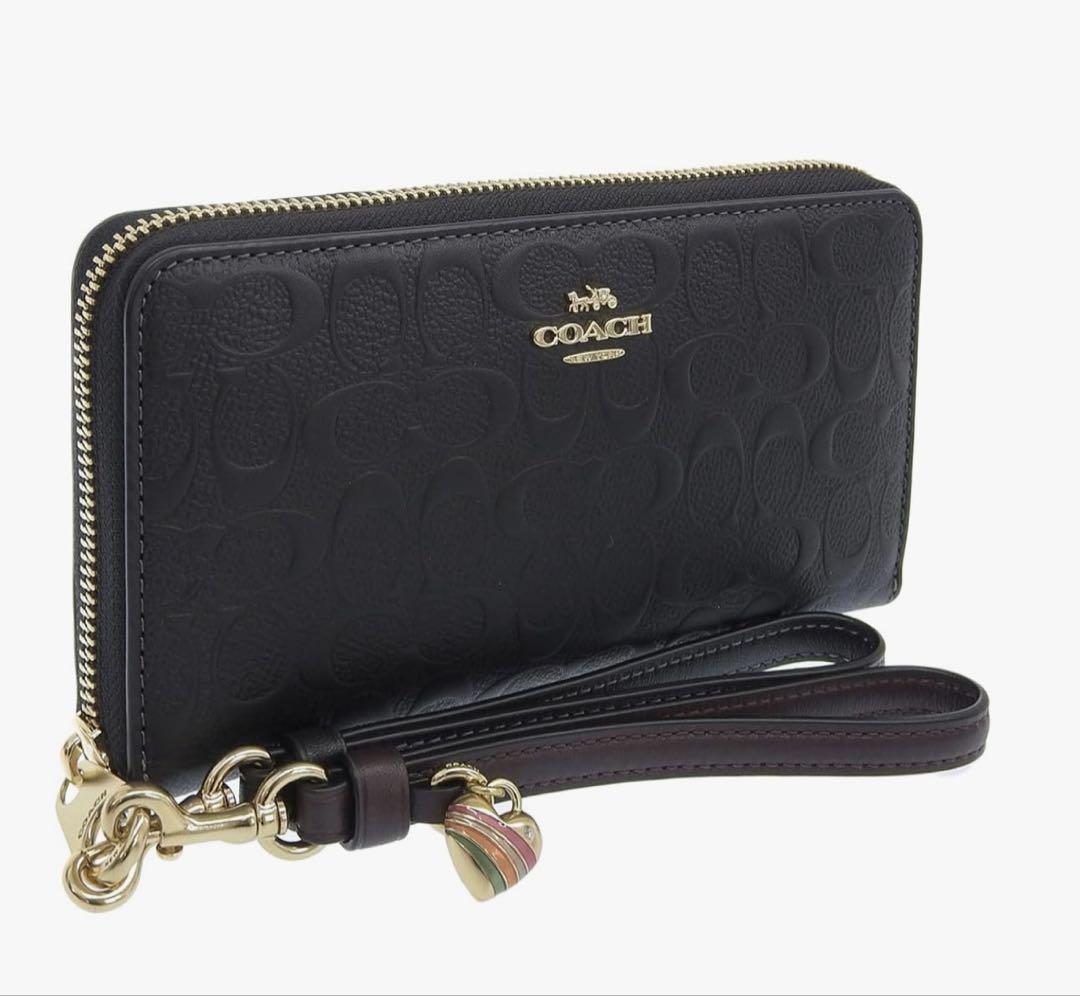 新品！COACH CF464 IMBLK ブラック長財布