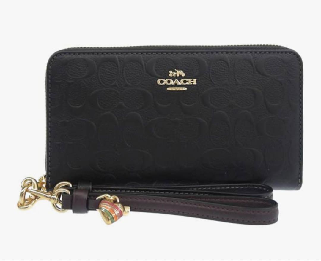 新品！COACH CF464 IMBLK ブラック長財布