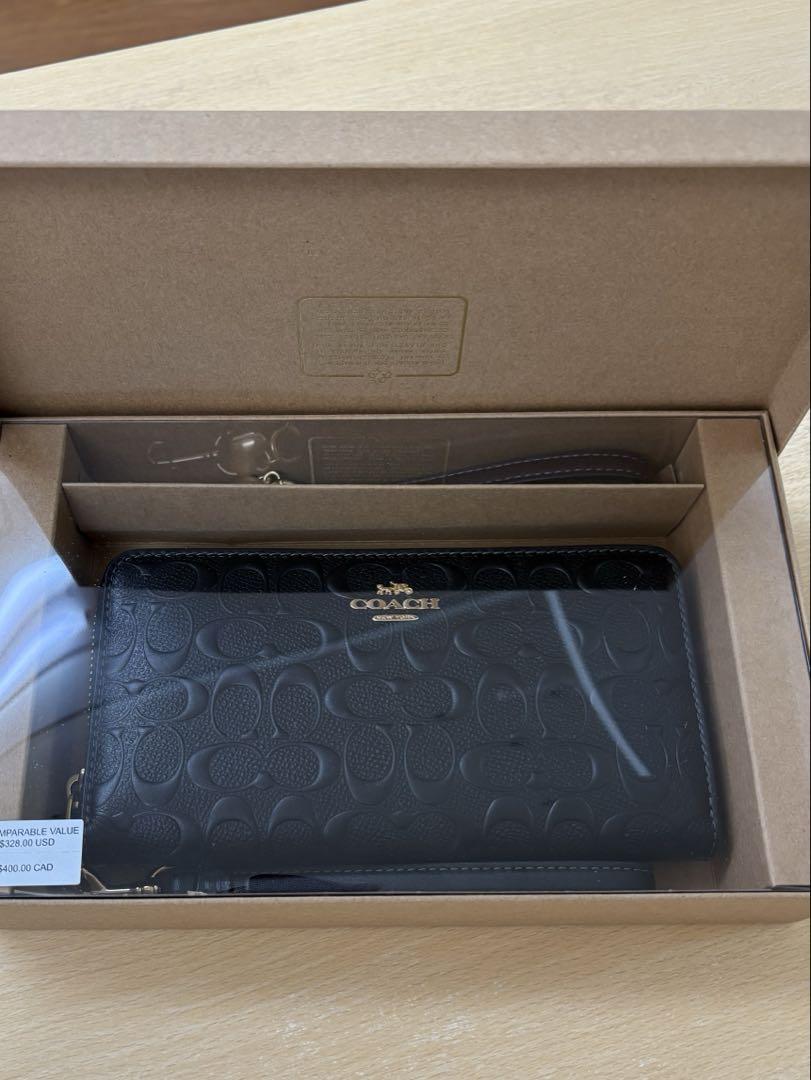 新品！COACH CF464 IMBLK ブラック長財布
