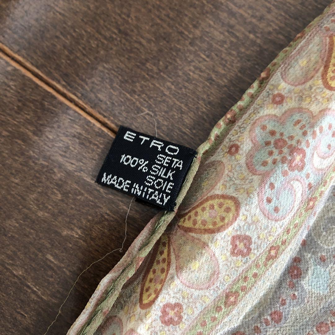 ETRO シルク ストール ペイズリー イタリア製 エトロ 絹 SILK