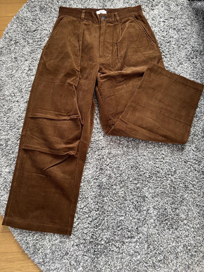 BLUETOWN ブラウン コーデュロイ ワイドパンツ 5,005円