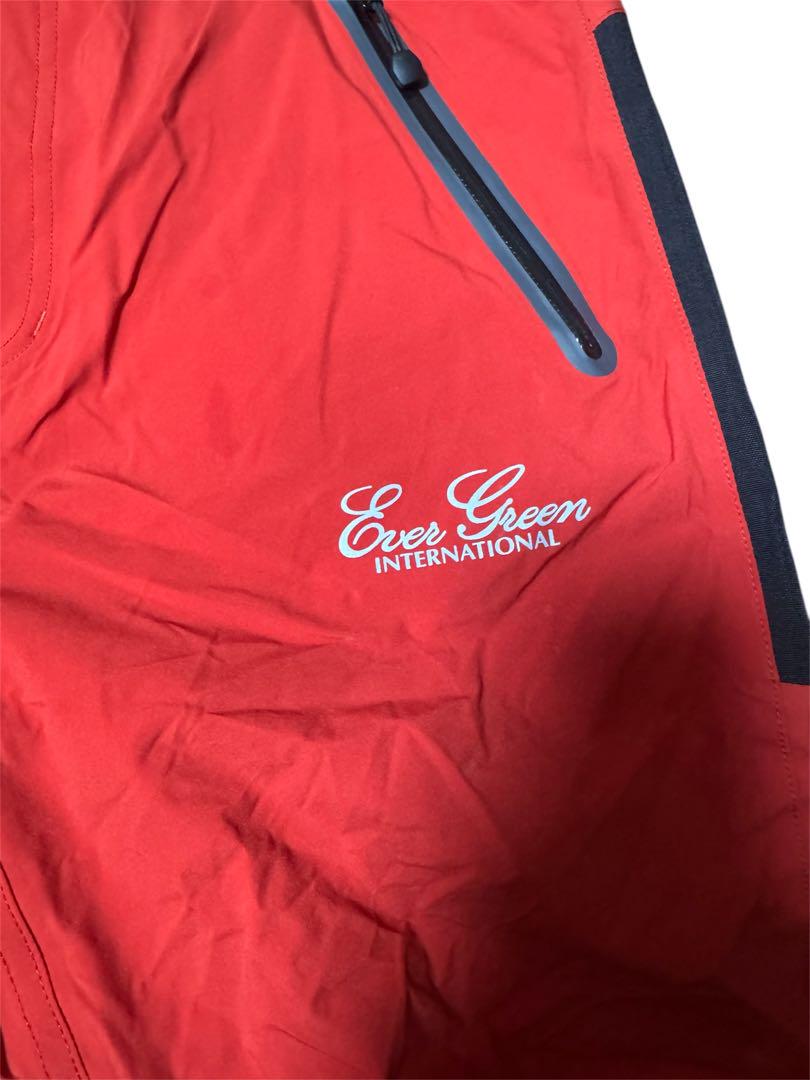 EverGreen フィッシングパンツ レッド　七分　エバーグリーン