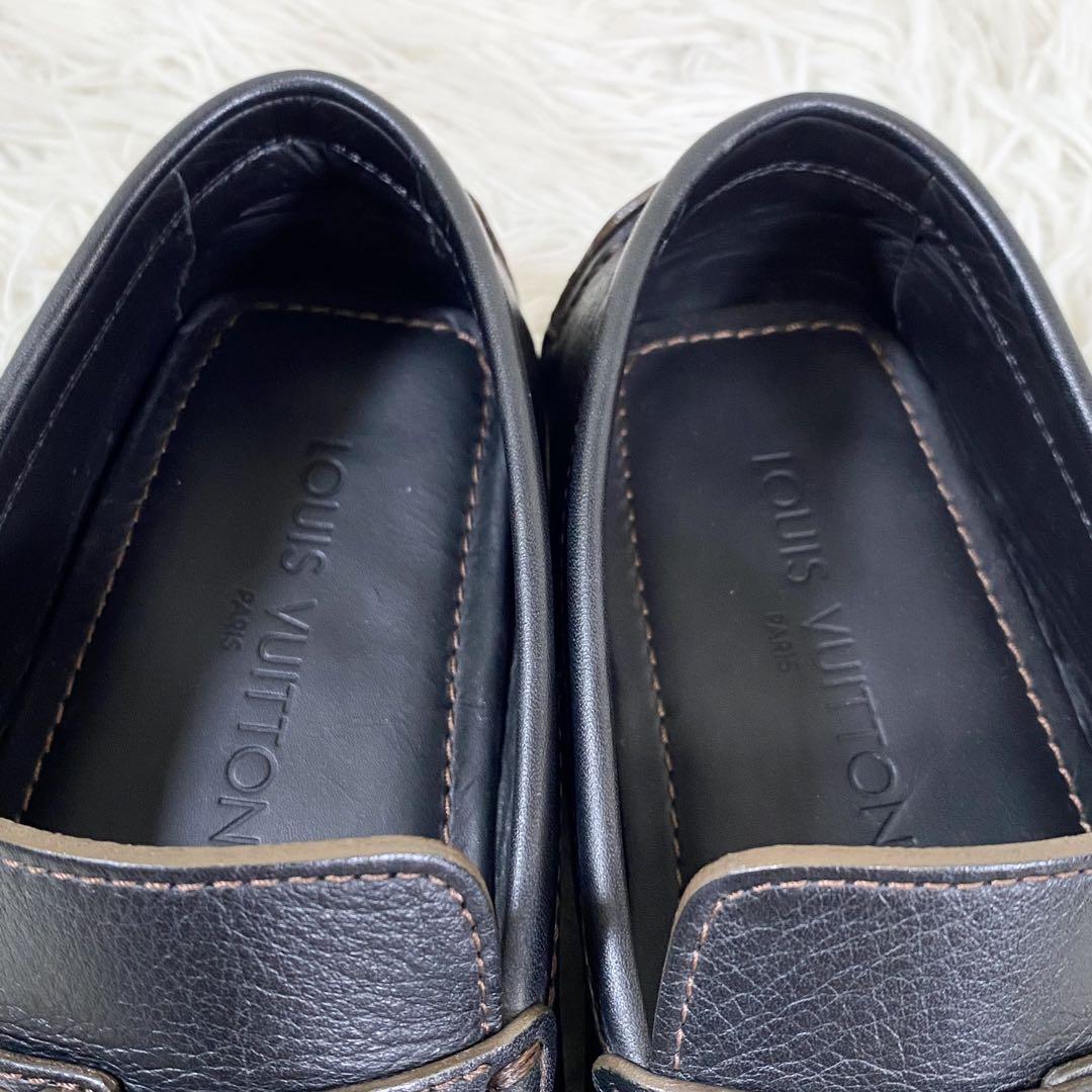 美品　LOUIS VUITTON ドライビングシューズ ローファー 本革 黒