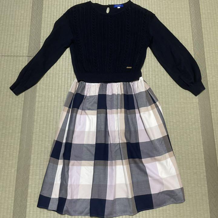 ブルーレーベル チェック3wayワンピース ニット&ワンピース38サイズ ブルーレーベル チェック3wayワンピース ニット&ワンピース38サイズ