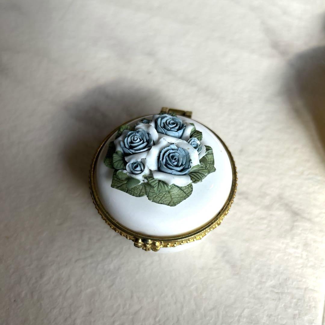 ビンテージ GENUINE ALABASTER イタリア製 ジュエリーボックス