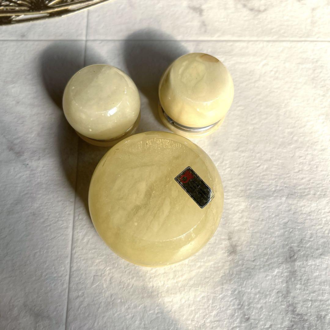 ビンテージ GENUINE ALABASTER イタリア製 ジュエリーボックス