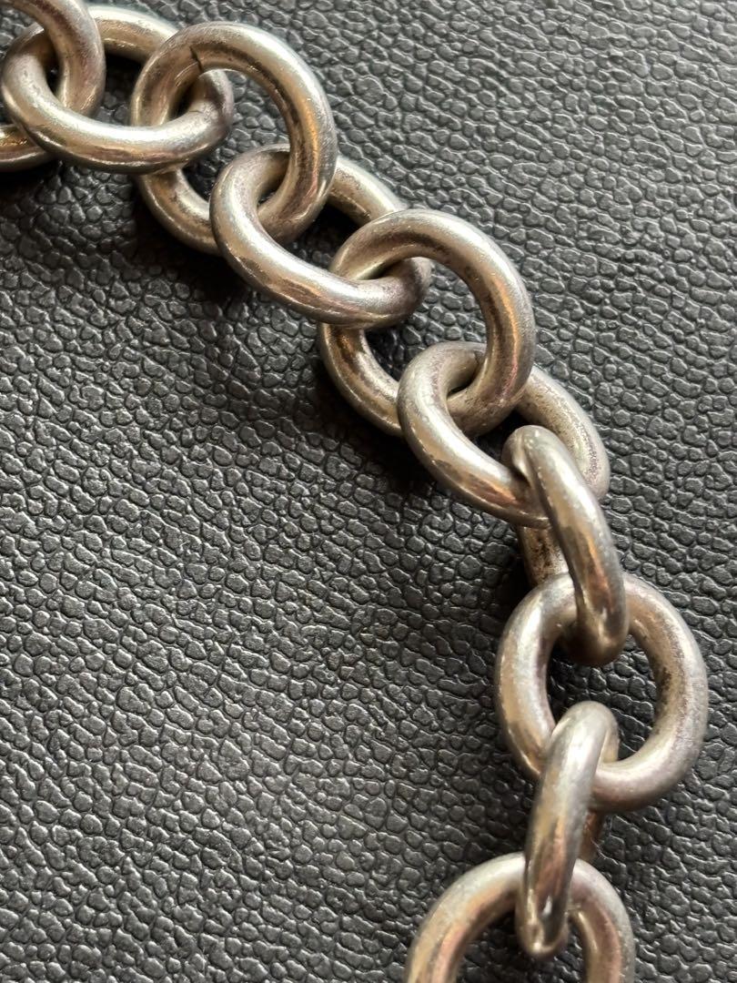 ★Tiffany チェーン ブレスレット 925 メンズ レディース ハートタグ
