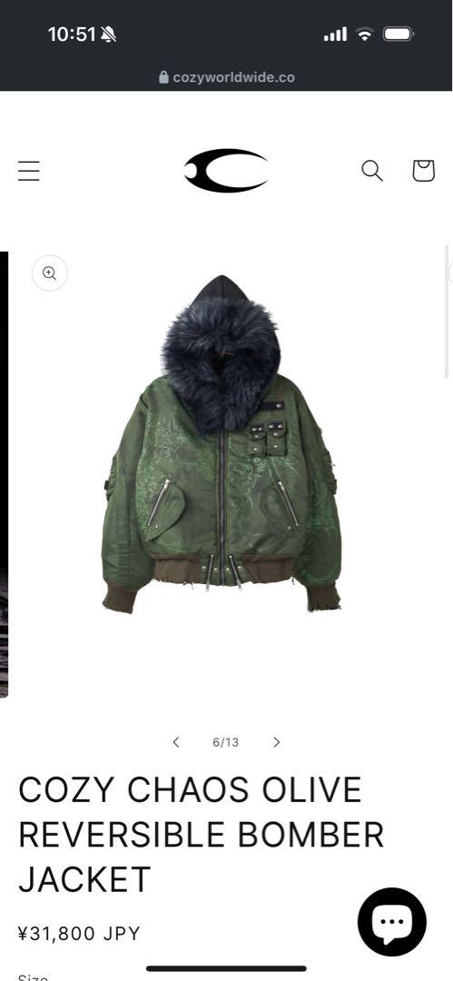 ジャケット・アウター cozy worldwide REVERSIBLE BOMBER JACKET