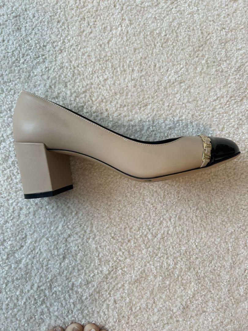 Salvatore Ferragamo AVELLA パンプス アーモンド/黒